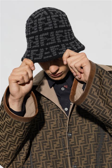 fendi buxket hat|Fendi monogram bucket hat.